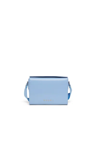 Marni Kids' Cross-body Bag With Logo In Blue