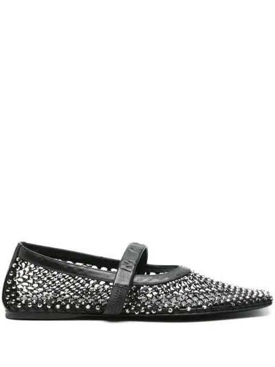 MARNI CRYSTAL-EMBELLISHED BALLET FLATS