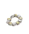 Marni Crystal-embellished Chain Bracelet In Gray
