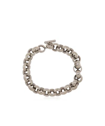 Marni Crystal-embellished Choker Chain Necklace In Yellow