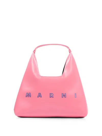 Marni Kids' Crystal-embellished Tote Bag In Pink