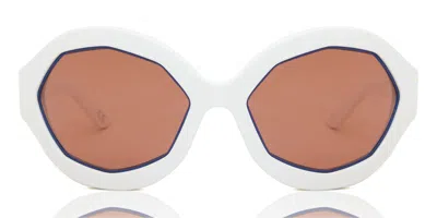 Marni Cumulus Cloud Blue N5d Men's Sunglasses White Size 63