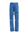 Marni Cur-out Cotton Jeans In Blue