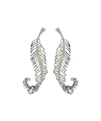 MARNI CURVED FEATHER EARRINGS