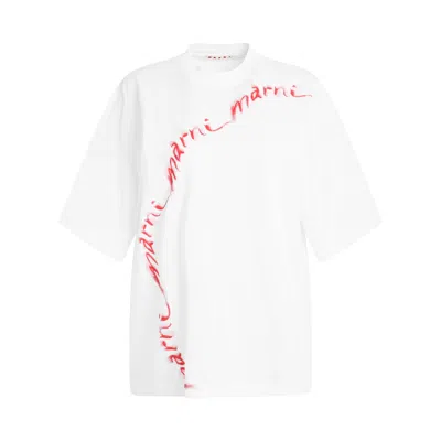 MARNI CURVED LOGO T-SHIRT