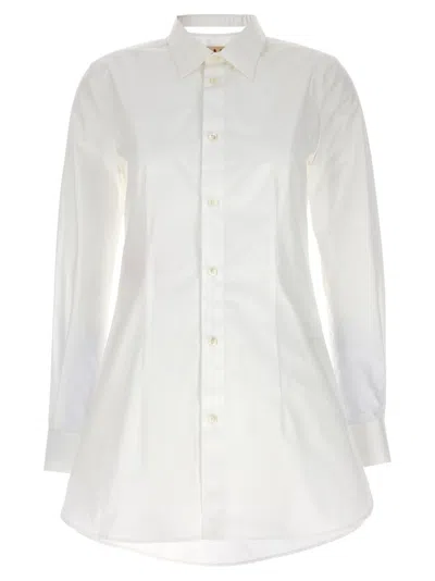 MARNI MARNI CUT-OUT COLLAR COTTON SHIRT