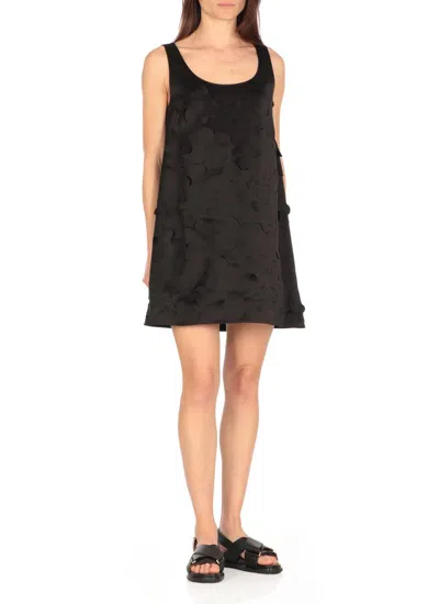 Marni Duchesse Cut-out Dress In Black