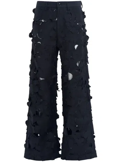 Marni Cut-out Detailing Trousers In Black