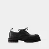 Marni Dada Army Leather Derby Shoes In Black