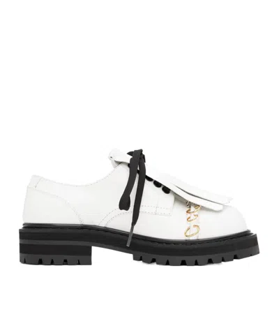 Marni White Dada Derbys In 00w01 Lily White