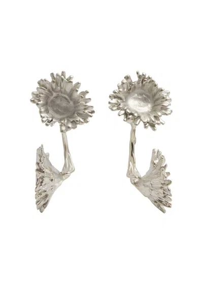 Marni Daisy Drop Earrings In Silver