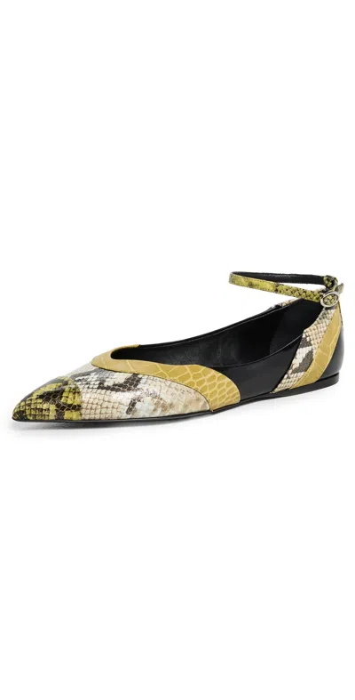 MARNI DANCER SHOES GARDEN GREEN/BLACK