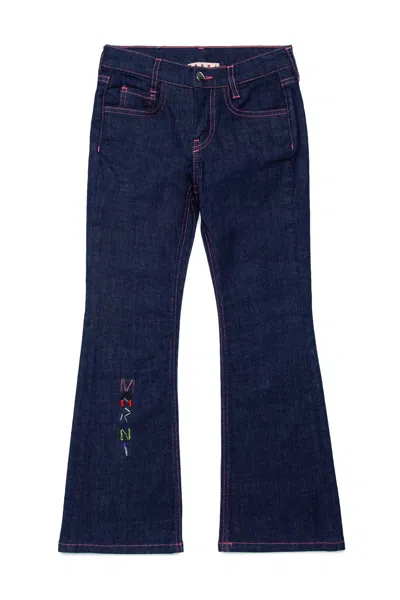MARNI JEANS BOOTCUT BLU SCURO