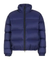 Marni Dark Blue Ripstop Nylon Down Jacket In Blue