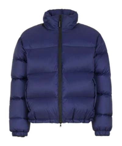 Marni Dark Blue Ripstop Nylon Down Jacket