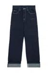 Marni Button Jeans In Blue