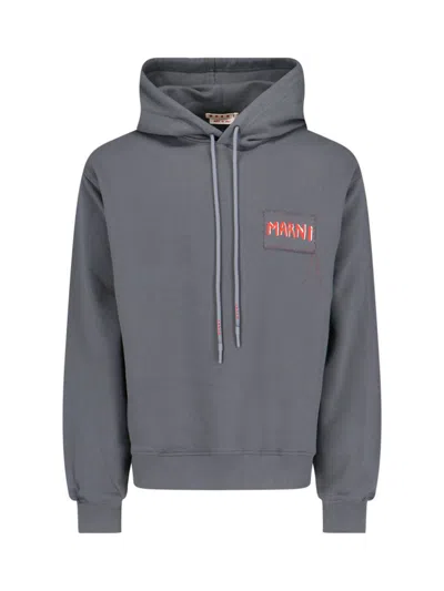 Marni Dark Grey Cotton Sweatshirt