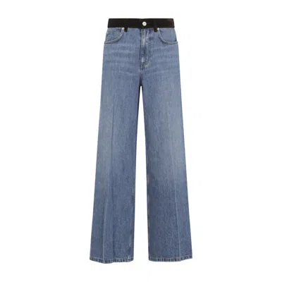MARNI DEEP BLUE COTTON WASHED BULL DENIM 5-POCKET JEANS