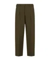 Marni Deep Green Wool Trousers In Green