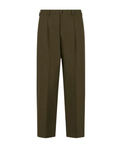 Marni Deep Green Wool Trousers