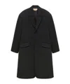 Marni Deep Grey Tweed Oversized Coat In Multi