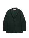 Marni Deep-green Techno-fabric Jacket In Green