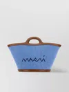 Marni Denim Bucket Bag Contrast Trim