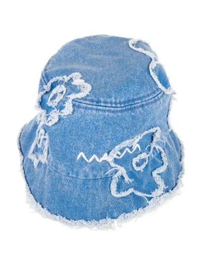 Pre-owned Marni Denim Bucket Hat In Blue