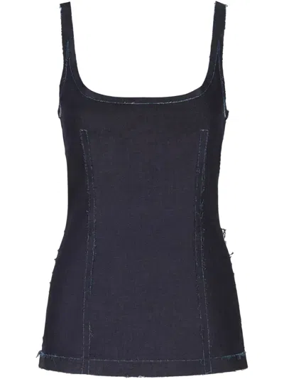 Marni Denim Corset In Blue