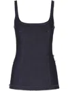 Marni Denim Shaped Top In Blue