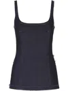 Marni Denim Corset Top In Unb99