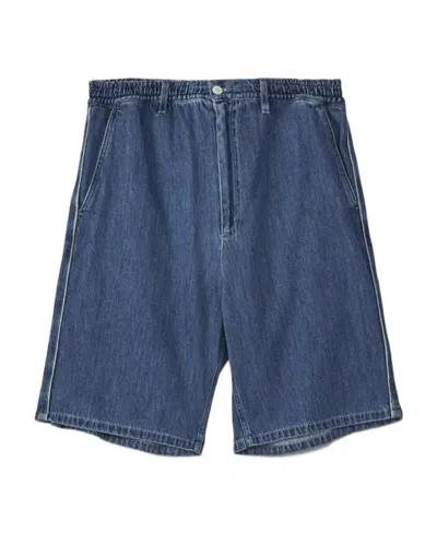 Marni Denim Cotton Shorts In Blue