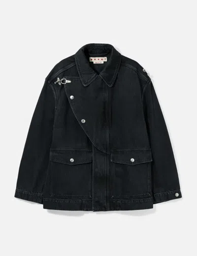 Marni Denim Jacket In Black/ブラック/블랙/黑色