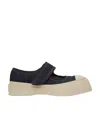 Marni Pablo Mary Jane Nappa Leather Sneakers In Nude