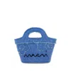 Marni Women's Denim Micro Tropicalia Handbag In Blue