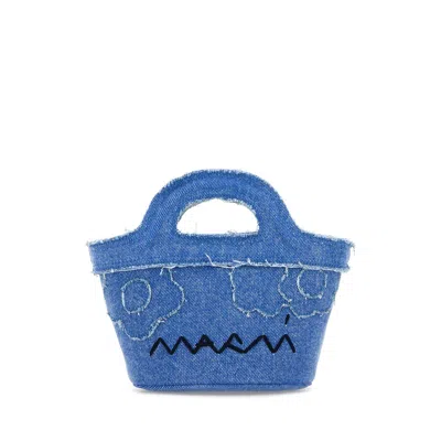 MARNI MARNI DENIM MICRO TROPICALIA HANDBAG