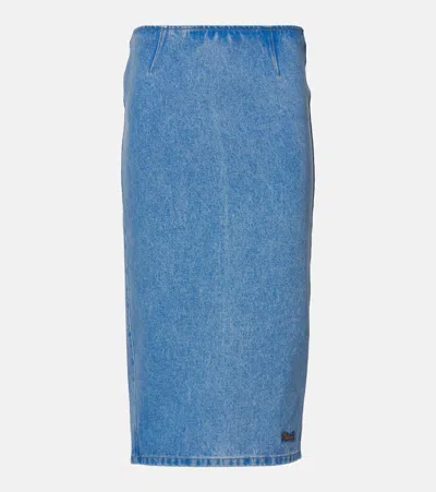 MARNI DENIM MIDI SKIRT