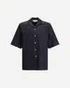 Marni Denim Bowling Shirt In Blue
