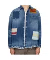 Marni Blue Stone Cotton Denim Shirt In Blue