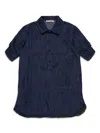 Marni Dark Denim Shirt Dress In Blue