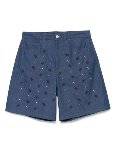 Marni Denim Shorts In Blue
