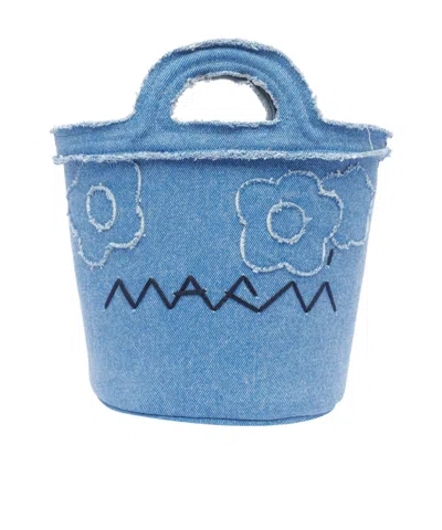 Marni Denim Shoulder Bag In Blue