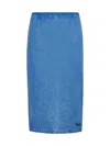Marni Denim Skirt In Blue