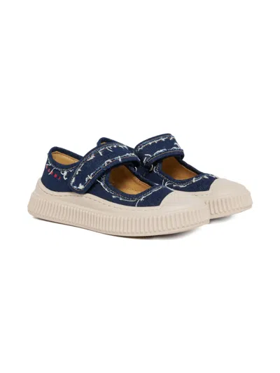 Marni Denim Sneakers In 蓝色