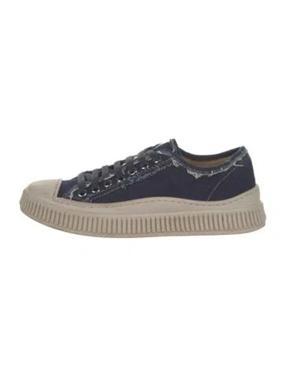Pre-owned Marni Denim Sneakers In Blue