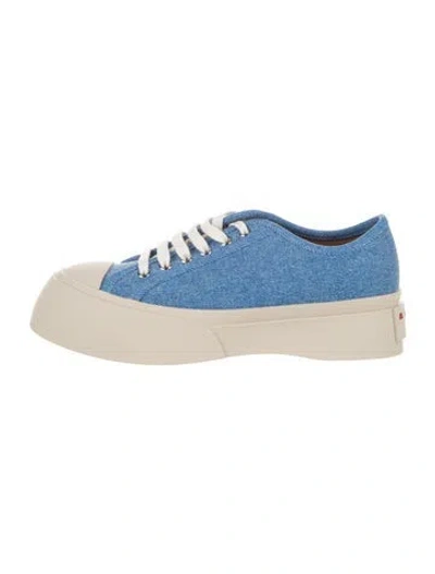 Pre-owned Marni Denim Sneakers In Blue