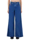 Marni Organic-cotton Wide-leg Jeans In Blue