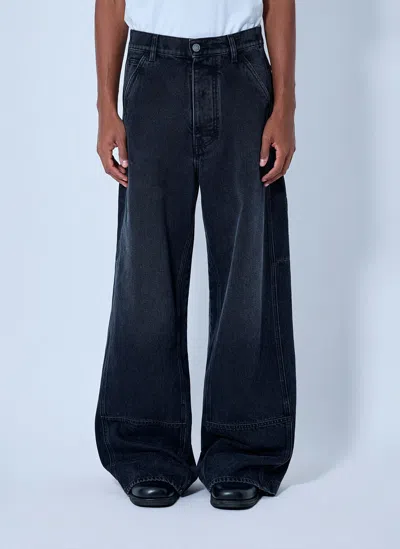 Marni Denim Workwear Trousers In Black