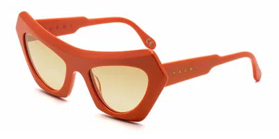 Marni Devil's Pool 3627 7af Women's Sunglasses Orange Size 56