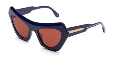 Marni Devil's Pool 3627 J8z Women's Sunglasses Blue Size 56